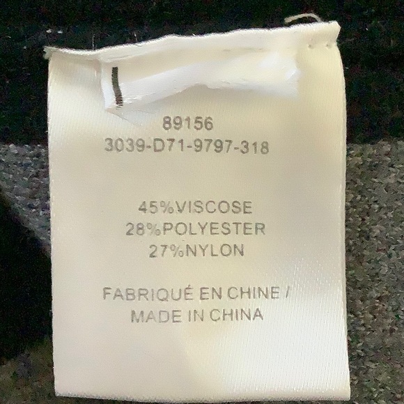 LAURA:  Red & Gray Open Front Cardigan - Picture 4 of 4